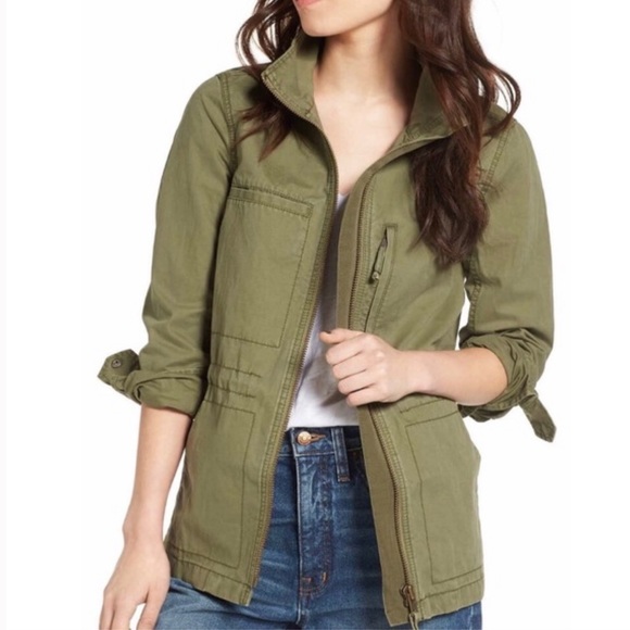 Madewell Jackets & Blazers - Madewell army green utility jacket
